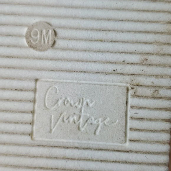 Crown Vintage Bonire Wedge Ankle Strap Sandals w Embellishments Sz9W - Picture 6 of 7